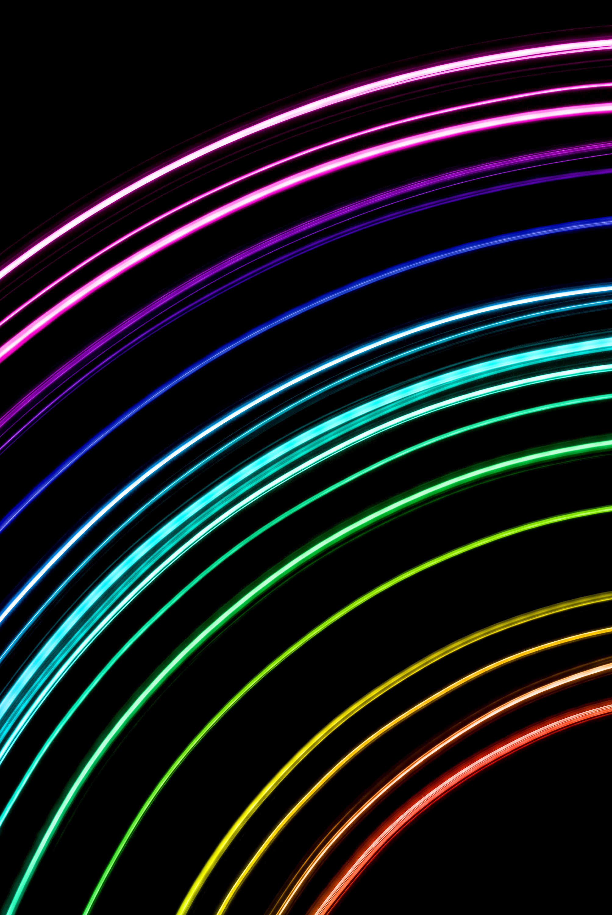 download stock photo a spectrum of colours formed from curved concentric th...