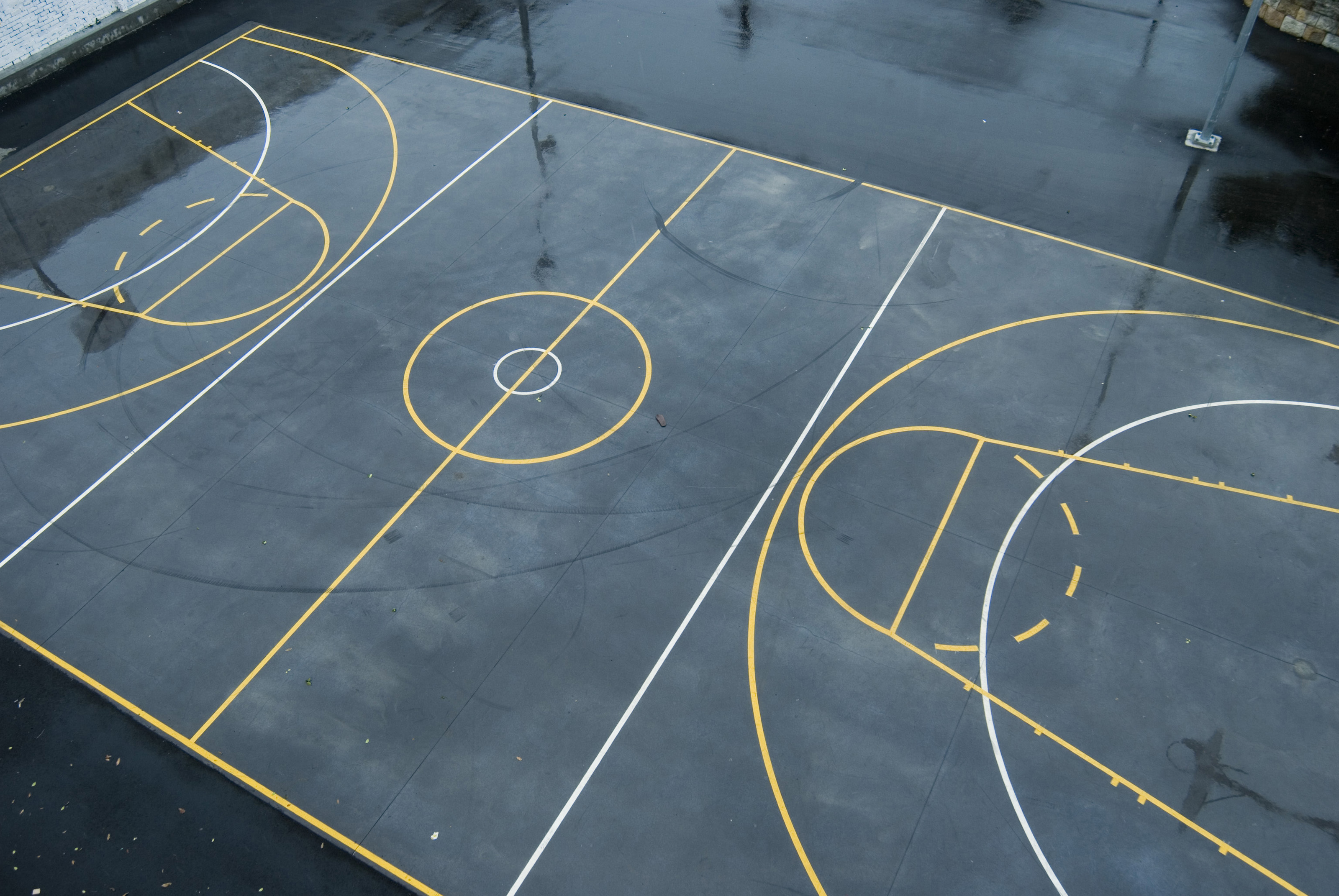 Wet Basketball Court-3927 | Stockarch Free Stock Photos