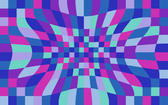 colourful checked background with sunken &#039;pinch&#039; distortion