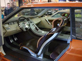 editorial use: interior of a concept rangerover car