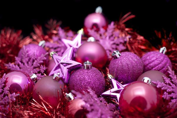 Background of pink Christmas decorations-6334 | Stockarch Free Stock Photos