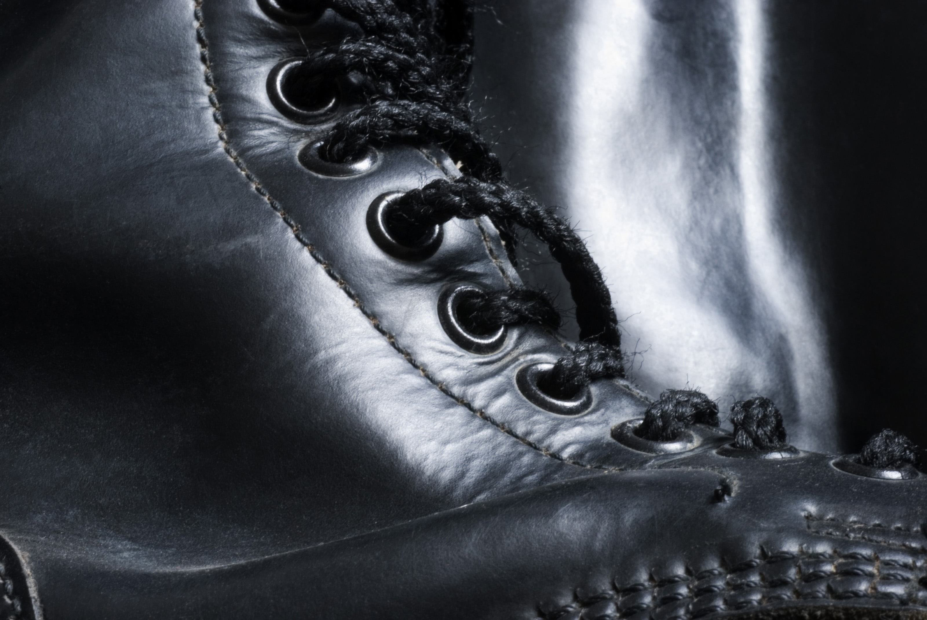 Laced Black Punk Boots-3961 | Stockarch Free Stock Photo Archive
