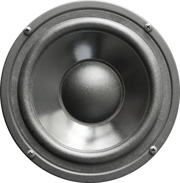 isolated on a white background, a loudspeaker