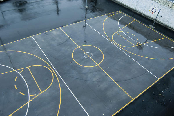 real basketball court images