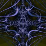 a dark gothic looking fractal pattern with organic undertones